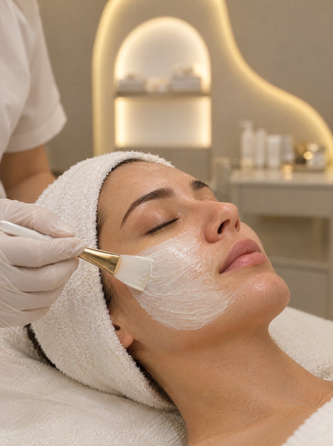 Cilt bakımında maske uygulaması